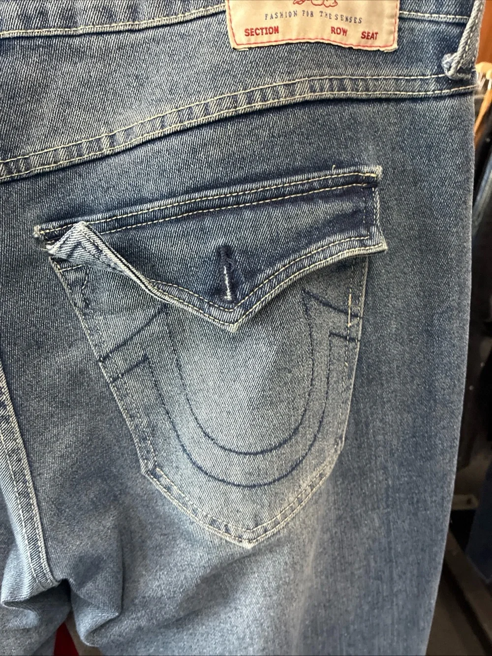 Men’s True Religion Geno World Tour Jeans Denim Used sz 36